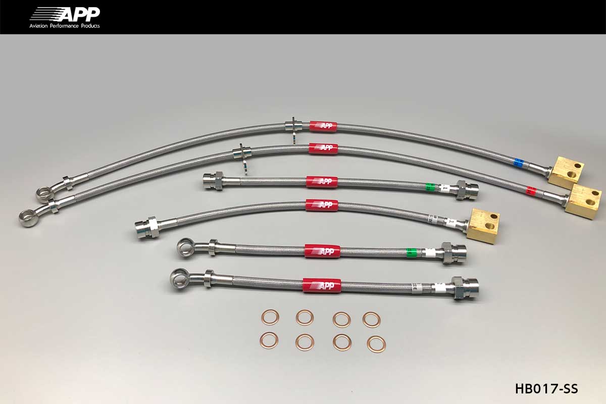 APP BRAKE LINE SYSTEM STAINLESS FITTING FOR HONDA CIVIC FERIO FN2 HB017-SS