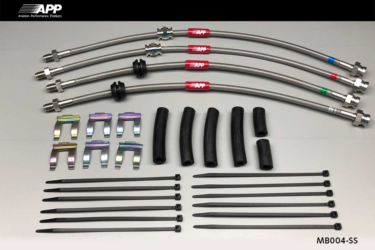 APP BRAKE LINE SYSTEM STAINLESS FITTING FOR MAZDA AXELA SPORT BLEFW BL5FW BLEFP BLEAP BL5FP MB004-SS