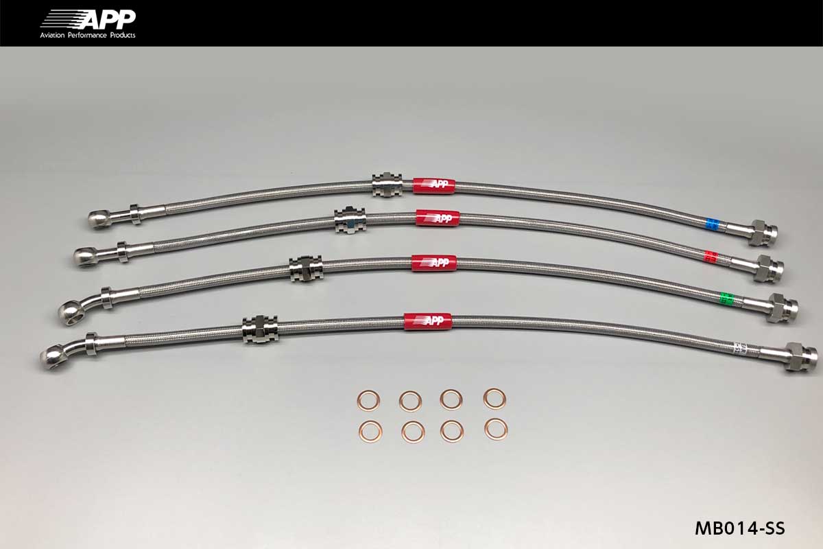 APP BRAKE LINE SYSTEM STAINLESS FITTING FOR MAZDA AZ-1 PG6SA MB014-SS