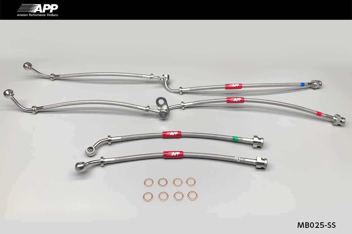 APP BRAKE LINE SYSTEM STAINLESS FITTING FOR MAZDA RX-8 SE3P MB025-SS