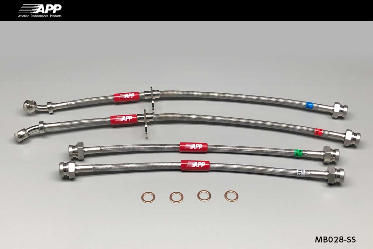 APP BRAKE LINE SYSTEM STAINLESS FITTING FOR MAZDA DEMIO DE3FS DE3AS DE5FS MB028-SS