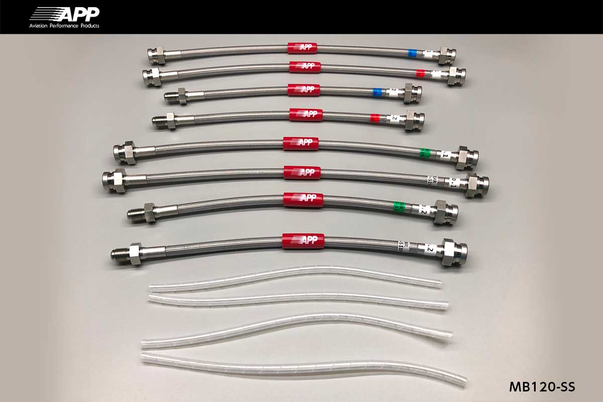 APP BRAKE LINE SYSTEM STAINLESS FITTING FOR MITSUBISHI GTO Z15A Z16A MB120-SS