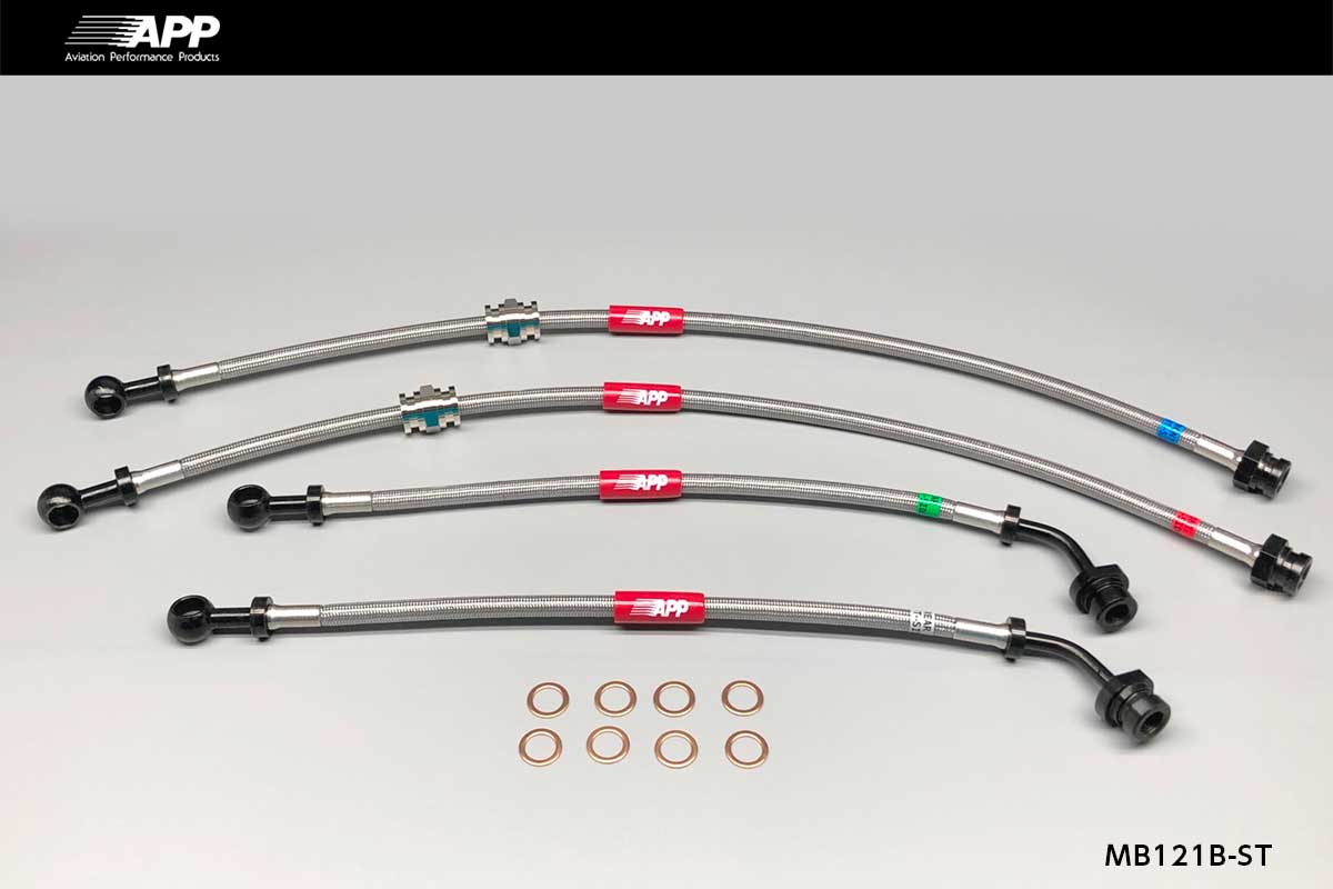 APP BRAKE LINE SYSTEM STEEL FITTING FOR MITSUBISHI LANCER EVOLUTION CN9A CP9A (IV V VI) MB121B-ST