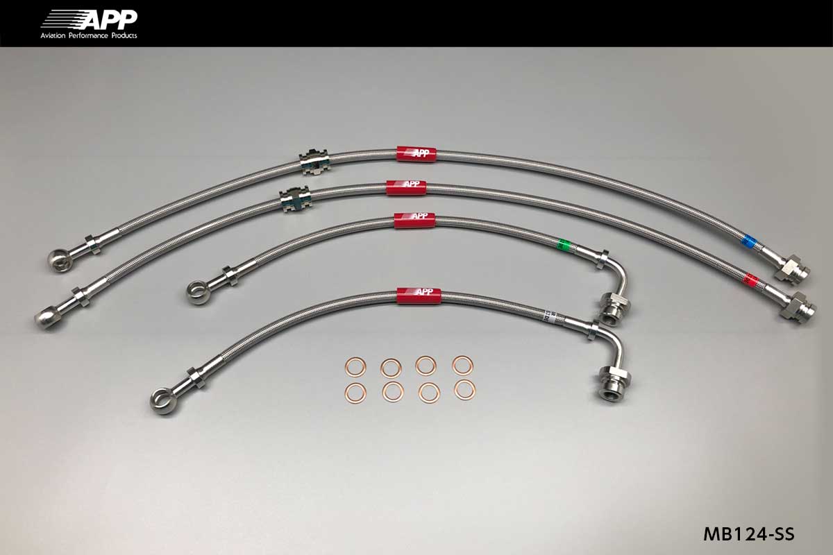 APP BRAKE LINE SYSTEM STAINLESS FITTING FOR MITSUBISHI LANCER EVOLUTION CT9A CT9W (VII VIII IX) MB124-SS