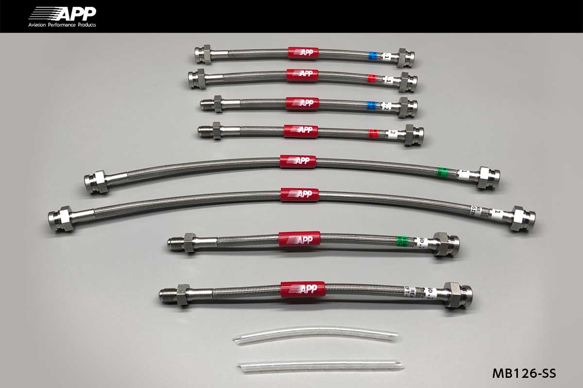 APP BRAKE LINE SYSTEM STAINLESS FITTING FOR MITSUBISHI DELICA SPACE GEAR MB126-SS