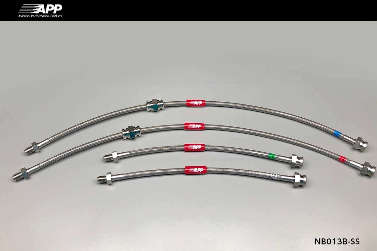 APP BRAKE LINE SYSTEM STAINLESS FITTING FOR NISSAN SILVIA S13 KS13 PS13 KPS13 NB013B-SS
