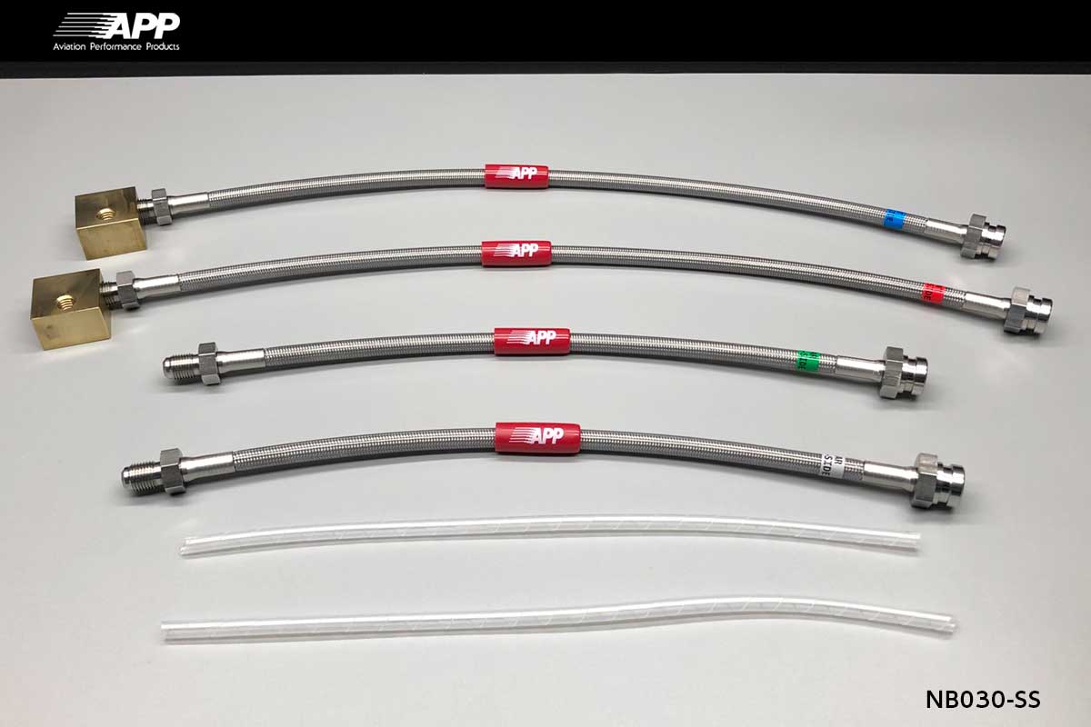 APP BRAKE LINE SYSTEM STAINLESS FITTING FOR NISSAN SKYLINE GT-R (SKYLINE GT-R) BNR34 NB030-SS