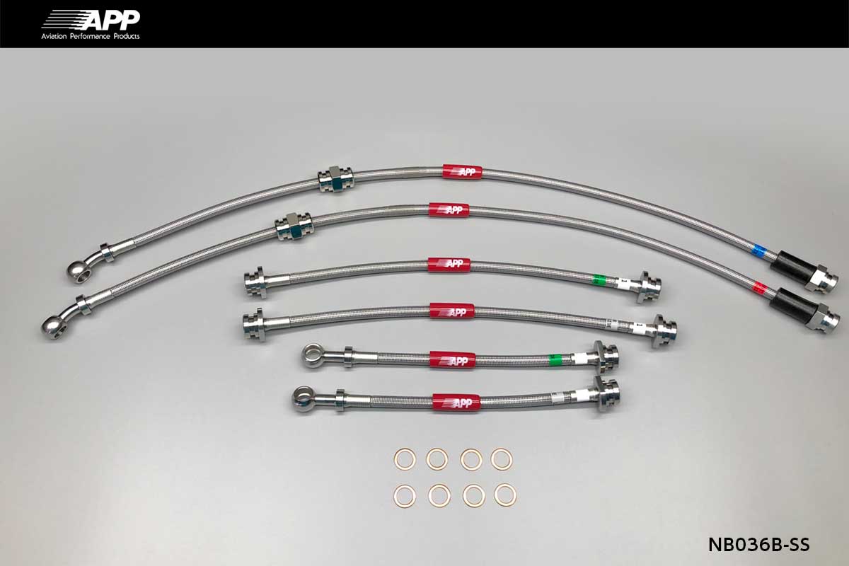 APP BRAKE LINE SYSTEM STAINLESS FITTING FOR NISSAN NOTE E12 MODIFIED NB036B-SS