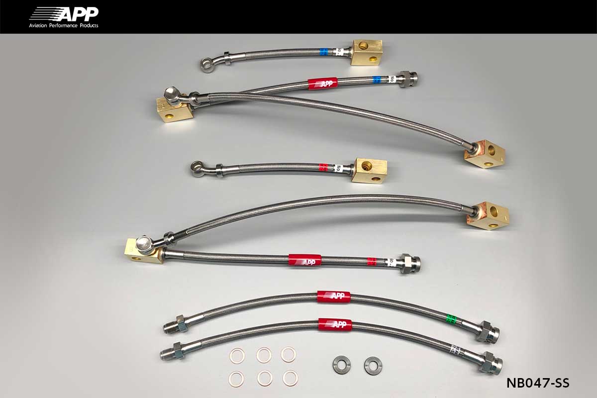 APP BRAKE LINE SYSTEM STAINLESS FITTING FOR NISSAN FAIRLADY Z (FAIRLADY Z) Z34 HZ34 NB047-SS