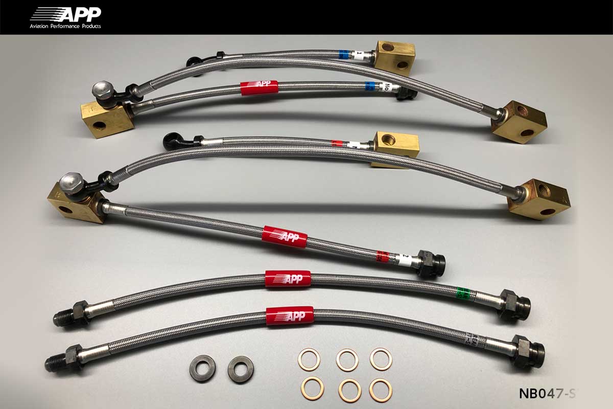APP BRAKE LINE SYSTEM STEEL FITTING FOR NISSAN FAIRLADY Z (FAIRLADY Z) Z34 HZ34 NB047-ST