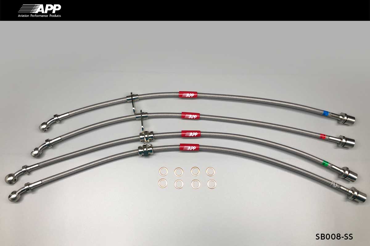 APP BRAKE LINE SYSTEM STAINLESS FITTING FOR SUBARU IMPREZA WRX GDA GGA SB008-SS