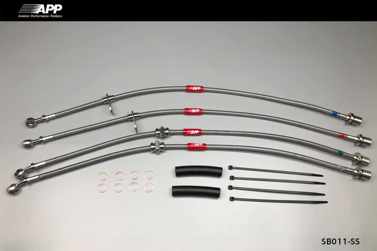 APP BRAKE LINE SYSTEM STAINLESS FITTING FOR SUBARU FORESTER SG5 SB011-SS