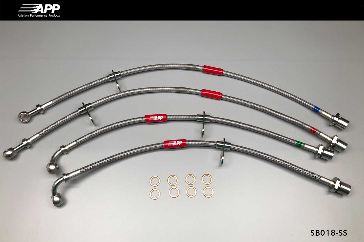 APP BRAKE LINE SYSTEM STAINLESS FITTING FOR SUBARU BRZ ZC6 SB018-SS