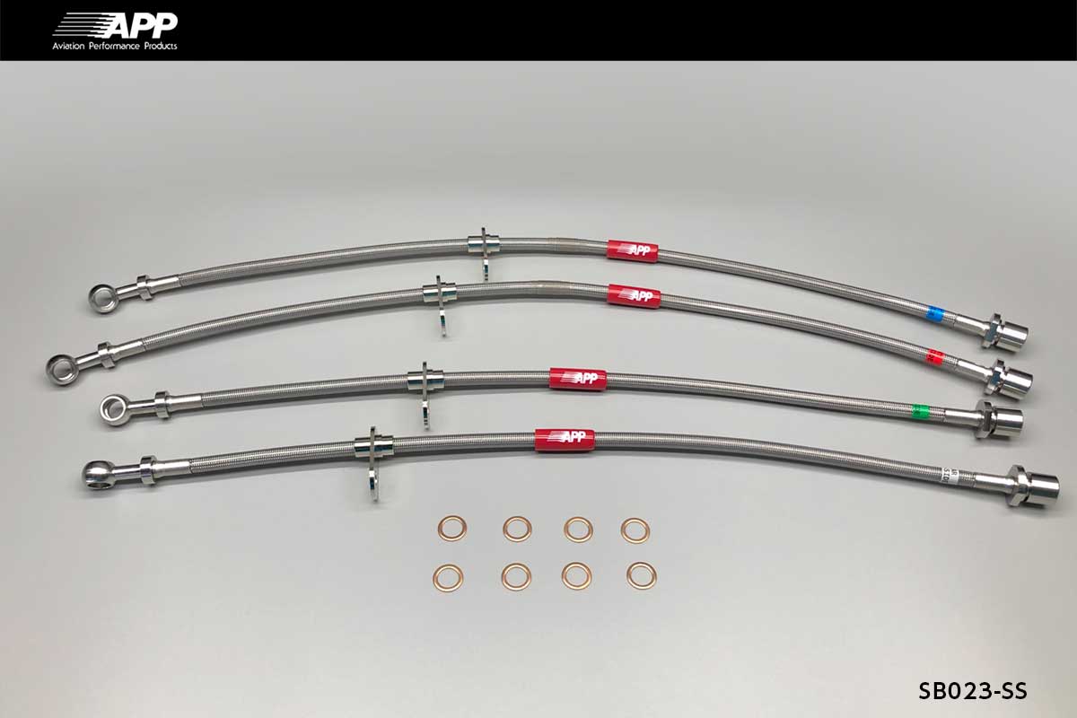 APP BRAKE LINE SYSTEM STAINLESS FITTING FOR SUBARU BRZ ZC6 SB023-SS