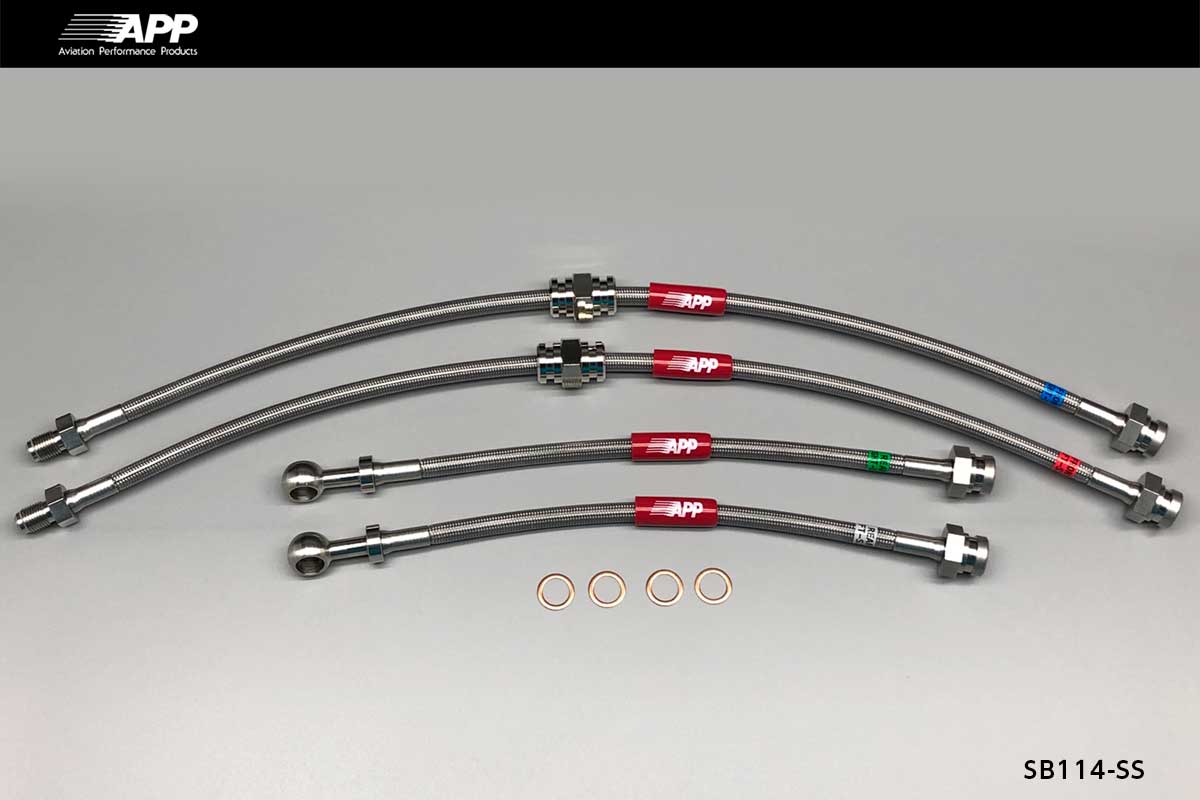 APP BRAKE LINE SYSTEM STAINLESS FITTING FOR SUZUKI ALTO WORKS HA21S HB21S SB114-SS