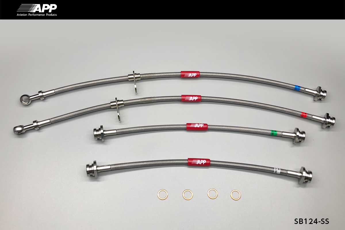 APP BRAKE LINE SYSTEM STAINLESS FITTING FOR SUZUKI KEI SPORT (KEI SPORT) HN22S SB124-SS