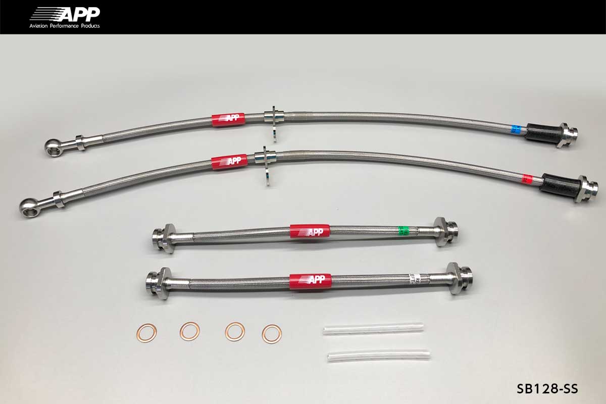 APP BRAKE LINE SYSTEM STAINLESS FITTING FOR SUZUKI ALTO TURBO RS HA36S SB128-SS