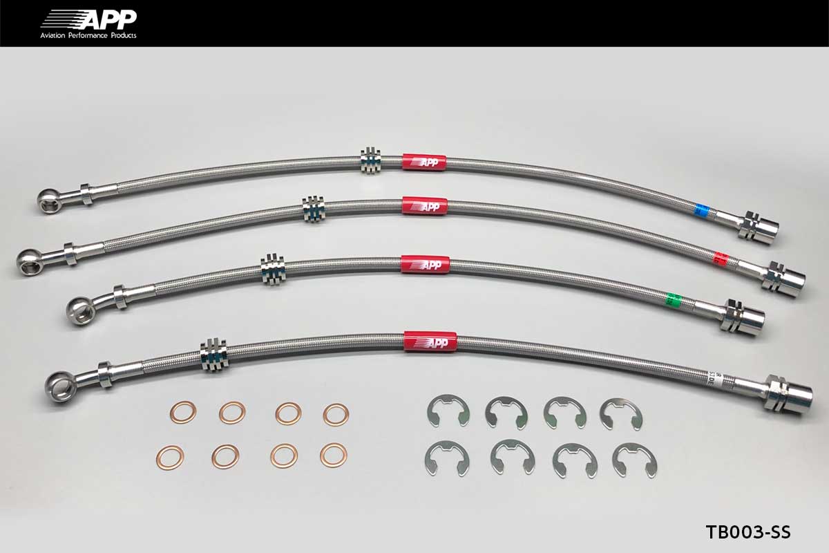 APP BRAKE LINE SYSTEM STAINLESS FITTING FOR TOYOTA MR2 SW20 TB003B-SS
