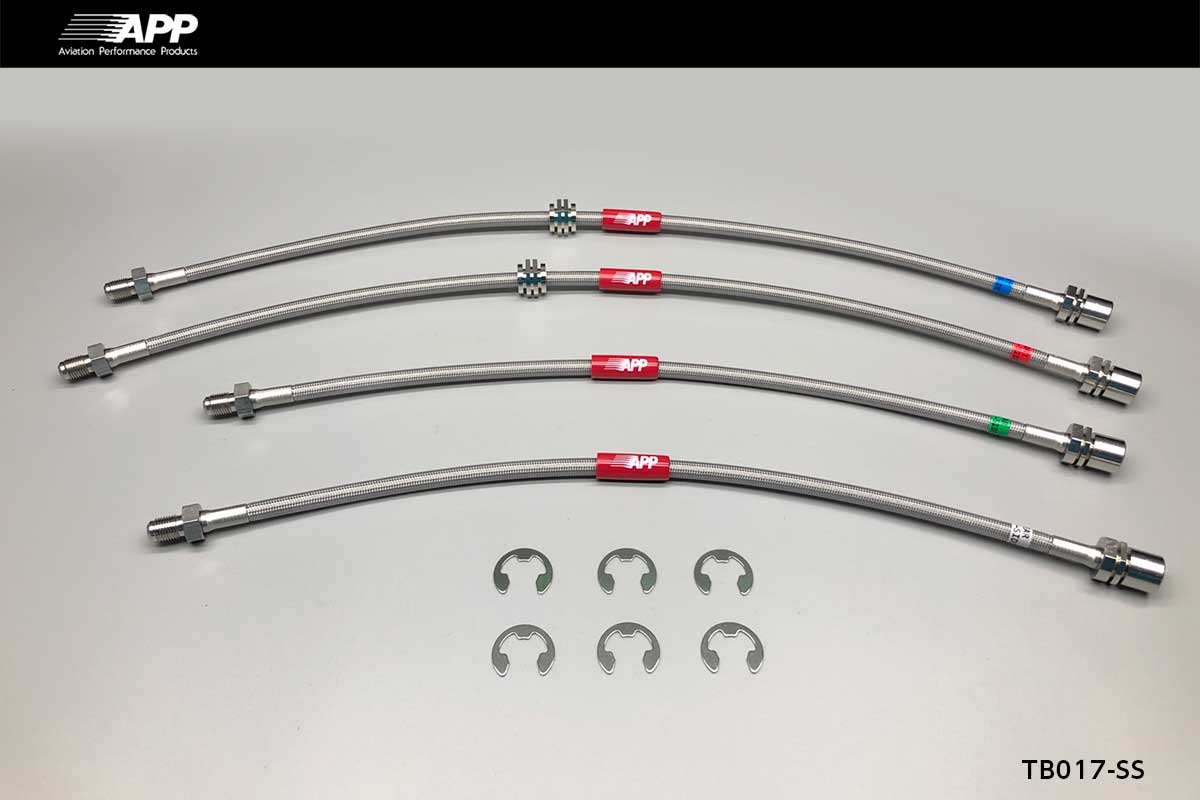 APP BRAKE LINE SYSTEM STAINLESS FITTING FOR TOYOTA MARK II JZX81 GX81 TOYOTA CHASER JZX81 GX81 TOYOTA CRESTA JZX81 GX81 TB017-SS