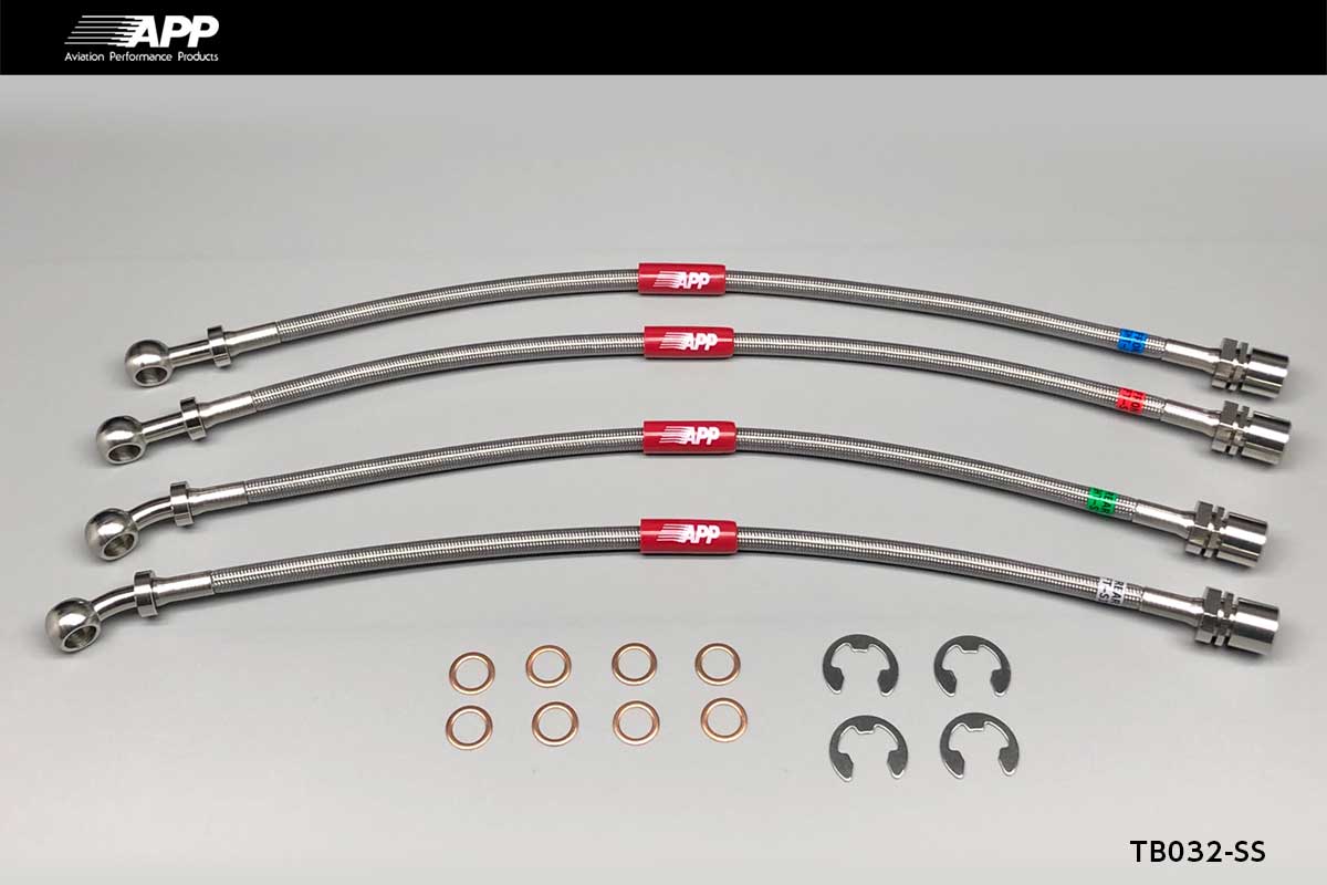 APP BRAKE LINE SYSTEM STAINLESS FITTING FOR TOYOTA MARK II GX100 JZX100 JZX101 LX100 TOYOTA CHASER GX100 JZX100 JZX101 LX100 TOYOTA CRESTA GX100 JZX100 JZX101 LX100 TB032-SS