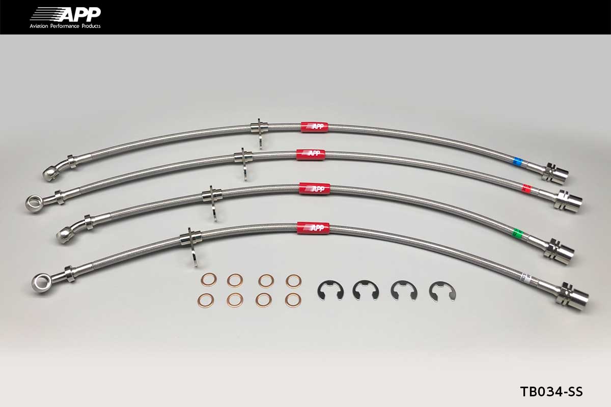 APP BRAKE LINE SYSTEM STAINLESS FITTING FOR TOYOTA CALDINA ST195G TB034-SS