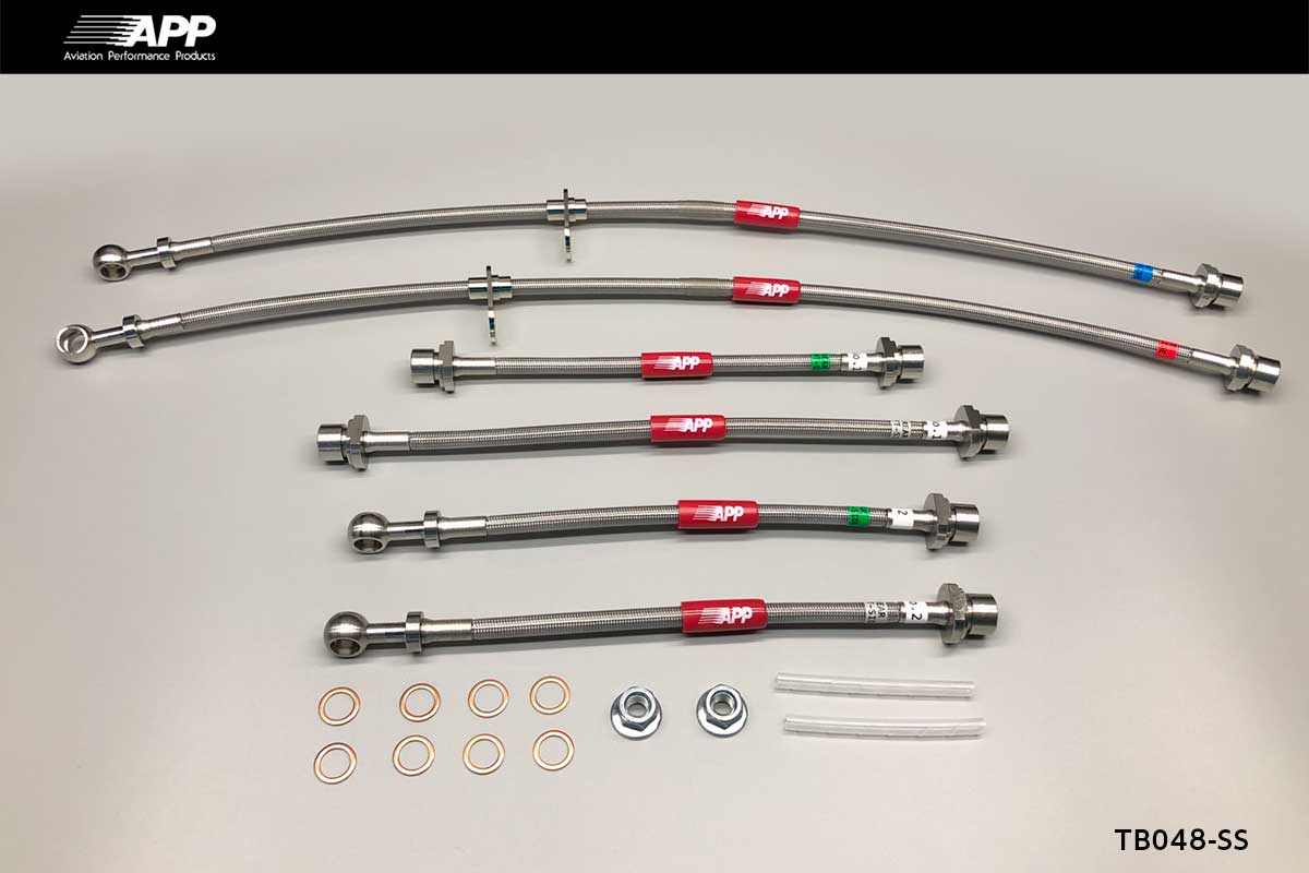 APP BRAKE LINE SYSTEM STAINLESS FITTING FOR TOYOTA VITZ (VITZ) NCP131 TB048-SS