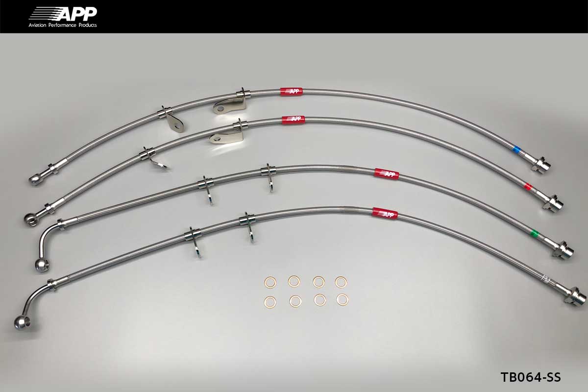 APP BRAKE LINE SYSTEM STAINLESS FITTING FOR TOYOTA ALPHARD GGH30W GGH35W TB064-SS