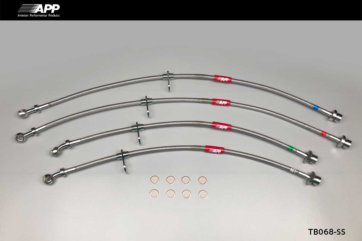 APP BRAKE LINE SYSTEM STAINLESS FITTING FOR TOYOTA YARIS GR YARIS (YARIS GR YARIS) GXPA16 TB068-SS