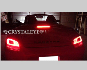 CRYSTAL EYE LATE LOOK LED TAIL (RED CLEAR) AUTO JEWELRY FOR PORSCHE 987 BOXSTER CAYMAN ZENKI D034RC