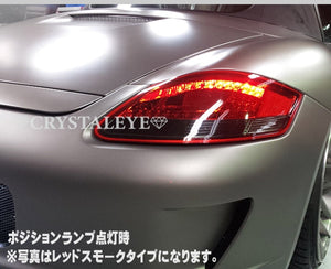 CRYSTAL EYE LATE LOOK LED TAIL (RED CLEAR) AUTO JEWELRY FOR PORSCHE 987 BOXSTER CAYMAN ZENKI D034RC