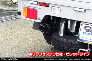 WIRUS WIN D-PRIME MUFFLER EXHAUST POLISH STAINLESS STEEL SPECIFICATION BILLET TYPE FOR SUZUKI CARRY 3BD-DA16T KOUKI WIRUS-WIN-00077
