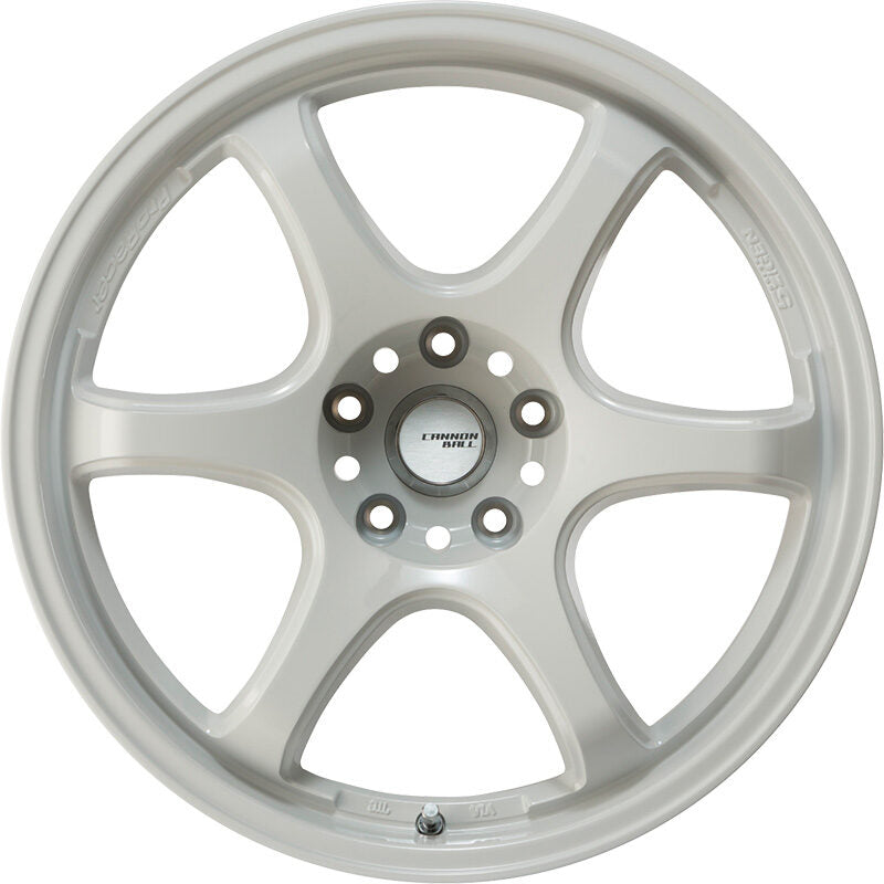 5ZIGEN CANNON BALL 18X7.5 +53 5-114.3 WHITE CAB8755354WH