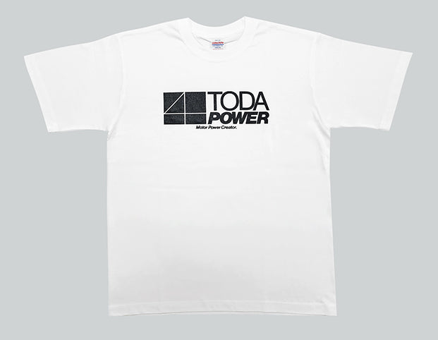 TODA RACING COTTON T-SHIRT LARGE WHITE 99900-TEE-W0L