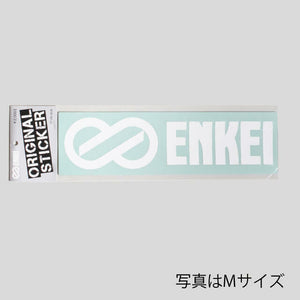 ENKEI CUT-OUT LOGO STICKER WHITE SS 22MM X 90MM FOR  ENKEI-00039