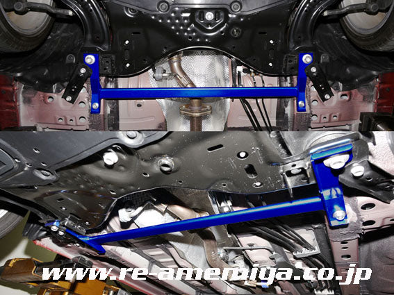 RE-AMEMIYA FRONT FLOOR BRACE BAR FOR MAZDA DEMIO DJ F0-077032-085
