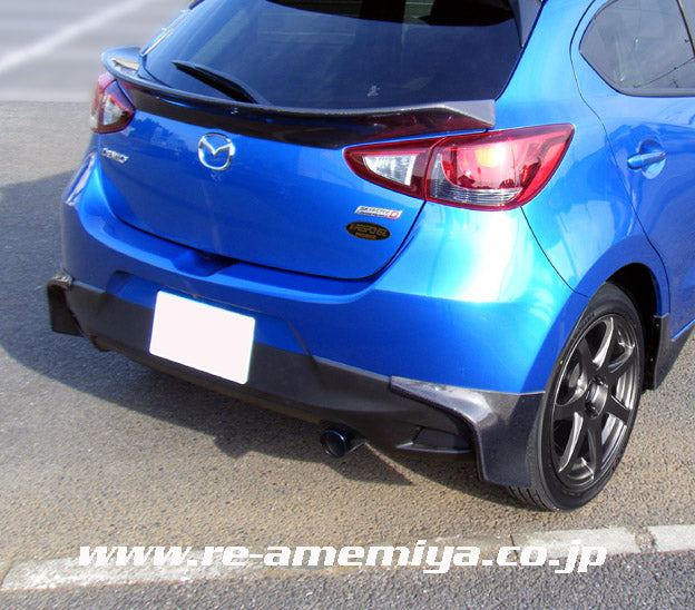 RE-AMEMIYA REAR BUMPER SIDE SKIRT CF FOR MAZDA DEMIO DJ D0-077030-208