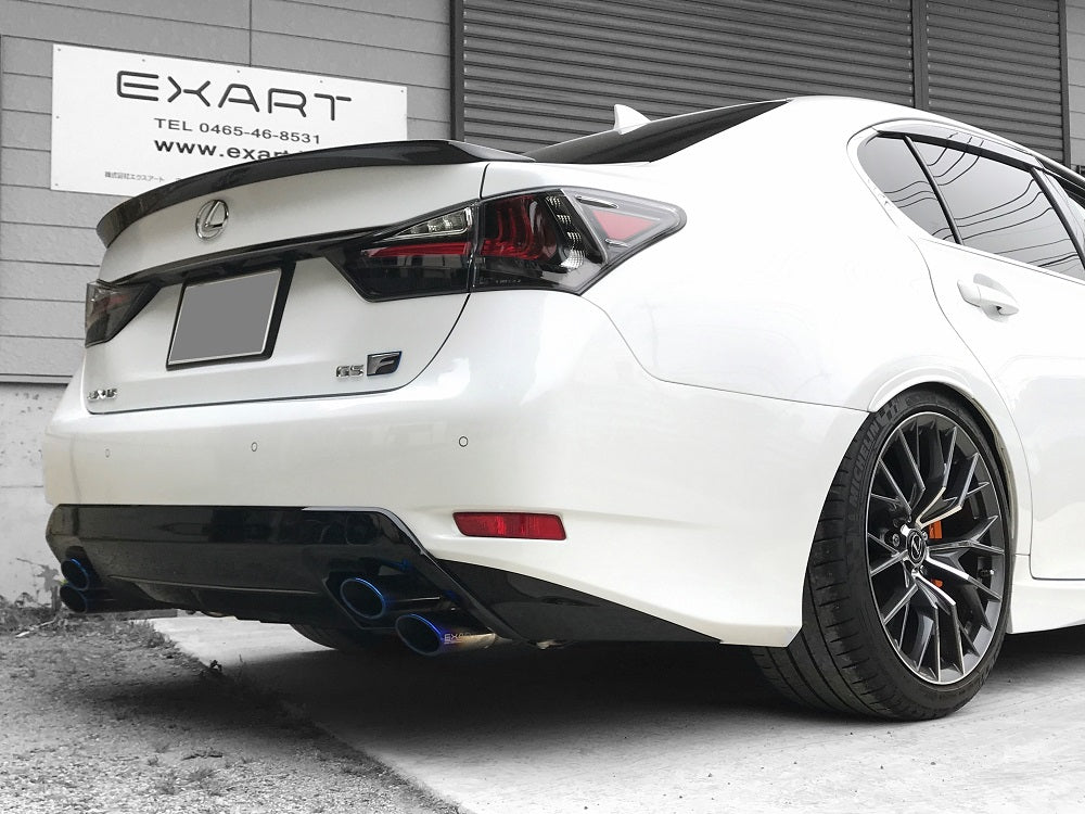 EXART IVSC MUFFLER CARBON FIBER OVAL TAIL EXHAUST EXHAUST FOR LEXUS GS F DBA-URL10 2UR-GSE EA01-LX109-CARBON-FIBER-OVAL-TAIL