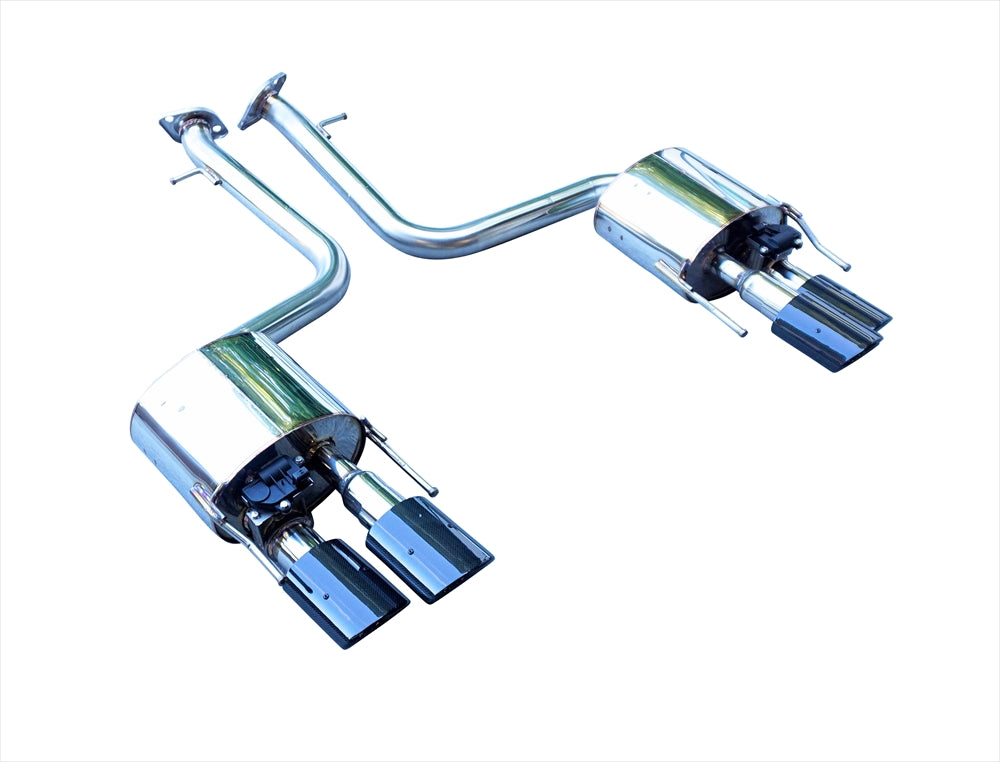 EXART IVSC MUFFLER STAINLESS STEEL OVAL TAILPIPE (110MM X 70MM 4 PIECES) EXHAUST EXHAUST FOR LEXUS IS500 5BA-USE30 2UR-GSE EA01-LX111-STAINLESS-STEEL-OVAL-TAILPIPES-110MM-X-70MM-4-PIECES