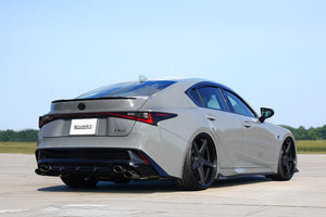 EXART IVSC MUFFLER WITH GRAPHITE METALLIC OVAL TAILPIPES (110MM X 70MM 4 PIECES) EXHAUST EXHAUST FOR LEXUS IS500 5BA-USE30 2UR-GSE EA01-LX111-GRAPHITE-METALLIC-OVAL-TAILPIPES-110MM-X-70MM-4-PIECES