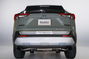 EXART ONE MUFFLER GRAPHITE METALLIC CIRCULAR TAILPIPE (OUTER DIAMETER Φ114) EXHAUST EXHAUST FOR TOYOTA RAV4 6AA-AXAH54 HYBRID A25A-FXS A25A-3NM-4NM EA02-TY113-G