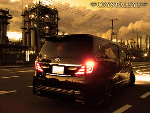 CRYSTAL EYE FIBER LED TAIL LAMP STANDARD MODEL (BLACK TYPE) FOR TOYOTA 20 VELLFIRE 20 ALPHARD EARLY LATE HYBRID COMPATIBLE J193BK