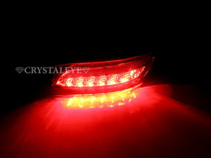 CRYSTAL EYE REAR BUMPER LED REFLECTOR, RED TYPE FOR TOYOTA HARRIER 30  K011RR