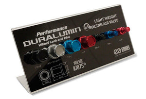ENKEI PERFORMANCE DURALUMIN NUT & RACING AIR VALVE DISPLAY DIS001