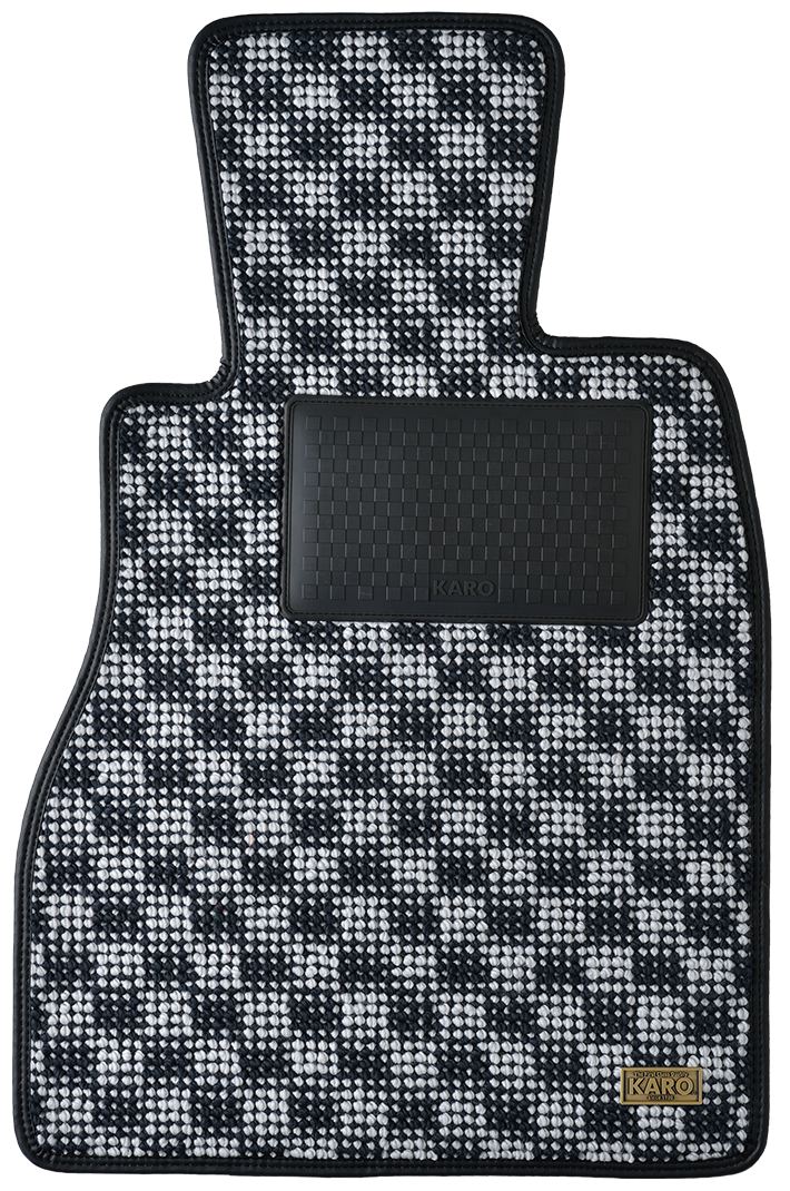 KARO FLAXY BRILLIANT GRAY FLOOR MATS FOR MCC SMART CABRIOLET MC01C FLAXY-1585-GRAY
