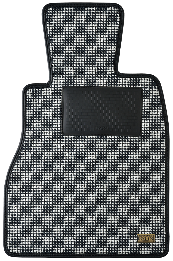 KARO FLAXY BRILLIANT WHITE FLOOR MATS FOR HONDA INSIGHT ZE4 FLAXY-4158-WHITE