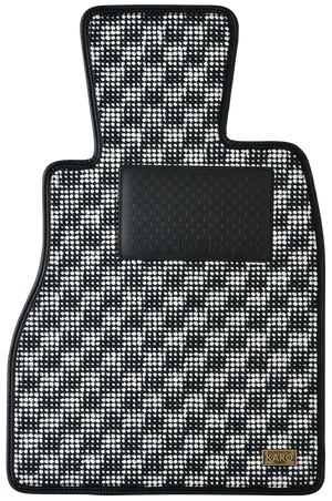 KARO FLAXY BRILLIANT WHITE FLOOR MATS FOR DAIHATSU TANTO EXE L455S FLAXY-3300-WHITE