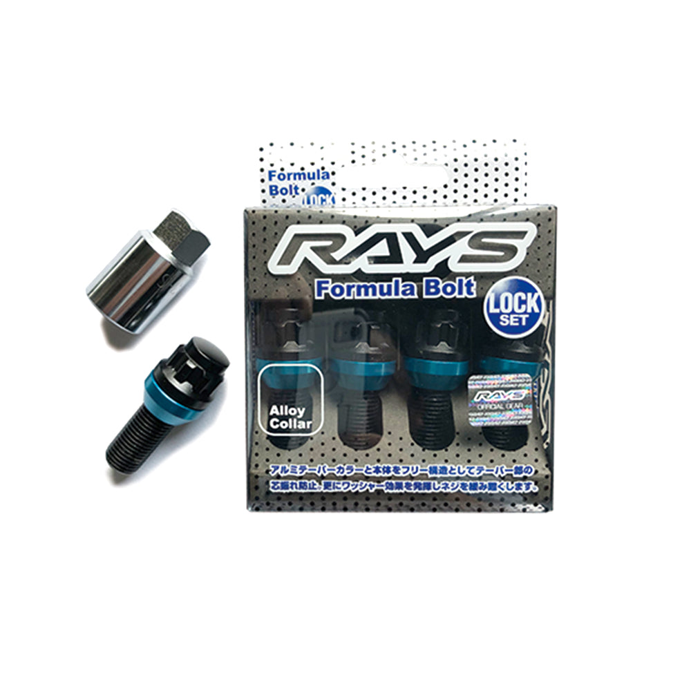RAYS FORMULA LOCK BOLT 17HEX 12X1.5 38MM BK 60 4PC (BLACK) 7414000013424