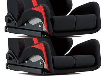 BRIDE GIAS III. REIMS BLACK & RED LOW CUSHION G62BNF