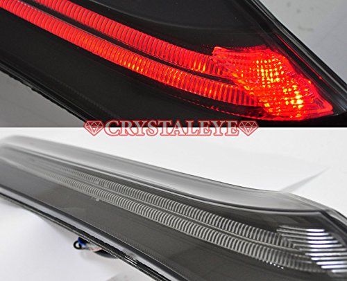 CRYSTAL EYE FIBER TAIL TUBE LED TAIL LAMP HIGH GRADE TYPE BLACK SMOKE FOR HONDA FIT GK GP L141BS