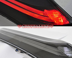 CRYSTAL EYE FIBER TAIL TUBE LED TAIL LAMP HIGH GRADE TYPE BLACK SMOKE FOR HONDA FIT GK GP L141BS